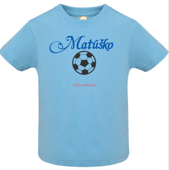Chlapes-tričko,-modre-Matusko-lopta