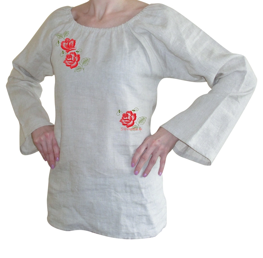 Bluzka-dekor-5-ruže-slovienka.sk