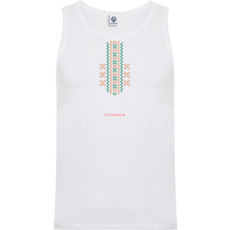 MUž_tielko-biele-VZOR-1-oranzovozelene_slovienka.sk