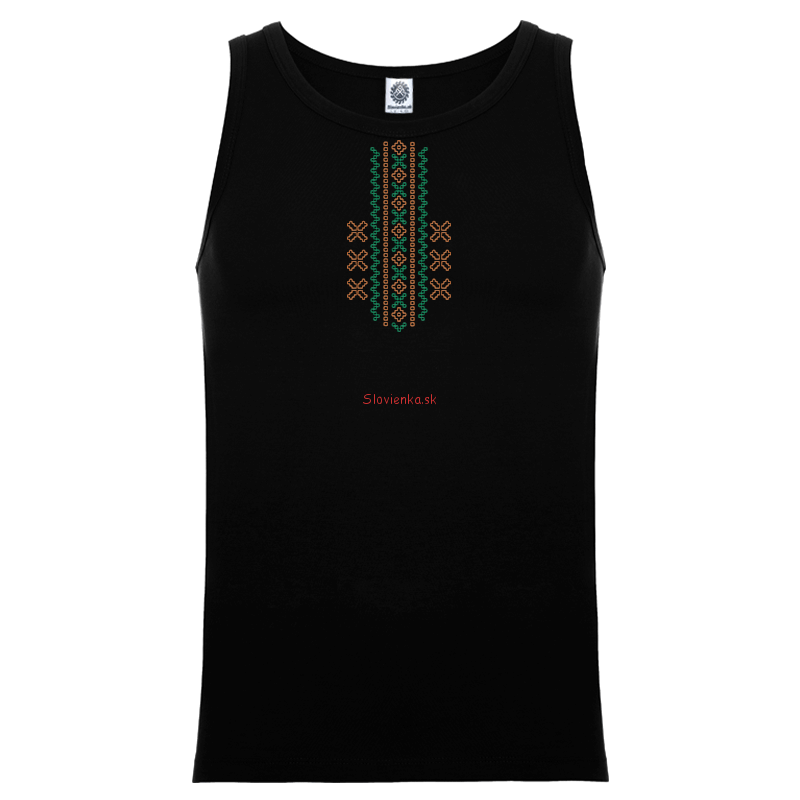 MUž_tielko-cierne-VZOR-1-oranž-zelene_slovienka.sk