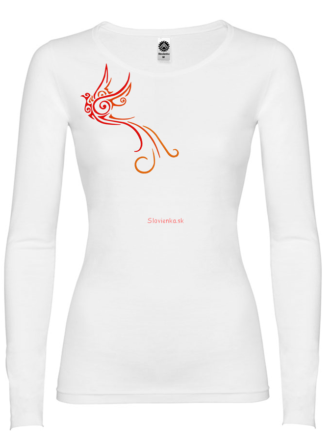 DLHE-TRICKO-Zena-zar-ptica-biele_slovienka.sk
