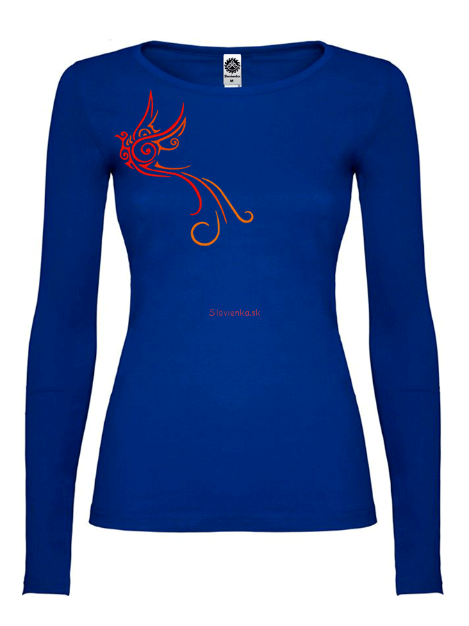 DLHE-TRICKO-Zena-zar-ptica-modre_slovienka.sk