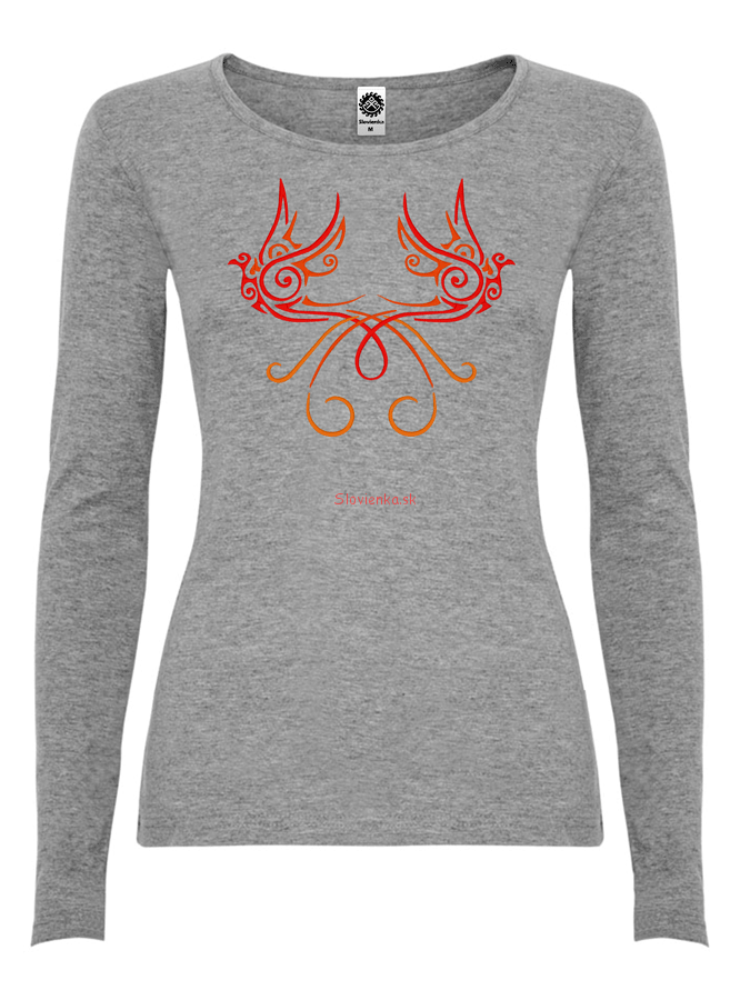 DLHE-TRICKO-Zena-zar-ptica-sivá_slovienka.sk