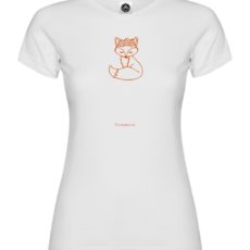 Dievča-biele-tričko-Líška-s-ružou-obrys-12-cm-slovienka.s