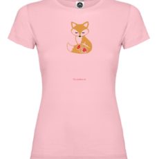Dievča-ružové-tričko-Líška-s-ružou-12-cm-slovienka.sk