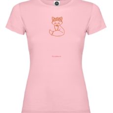 Dievča-ružové-tričko-Líška-s-ružou-obrys-12-cm-slovienka.sk