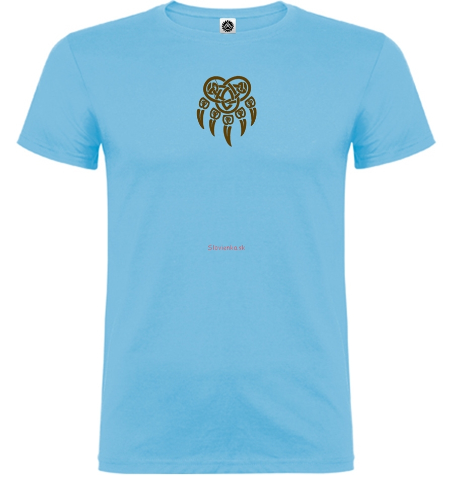 Tričko-s-krátkym-rukávom-pre-chlapca-Pečať-Velesa-Laba-Hnedá-3-8-12r-Modre-slovienka.sk