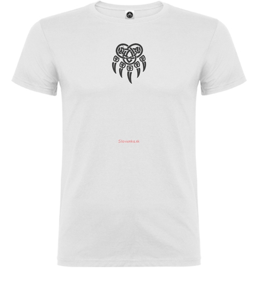 Tričko-s-krátkym-rukávom-pre-chlapca-Pečať-Velesa-Laba-Sivá3-8-12r-Biele-slovienka.sk