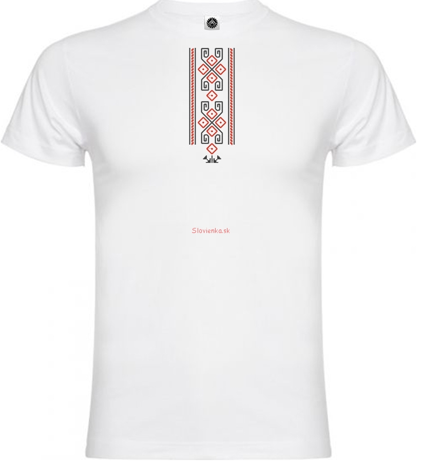 Vysivane_tricko_panske_muz_biele_ukrajinsky_narodny_vzor-PAS-prvky_slovanske_cerveno_cierne_slovienka.sk
