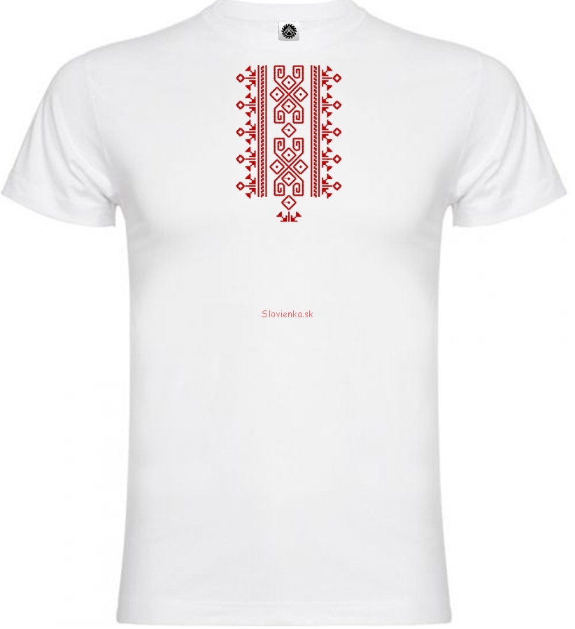 Vysivane_tricko_panske_muz_biele_ukrajinsky_narodny_vzor_prvky_slovanske_cervene_slovienka.sk