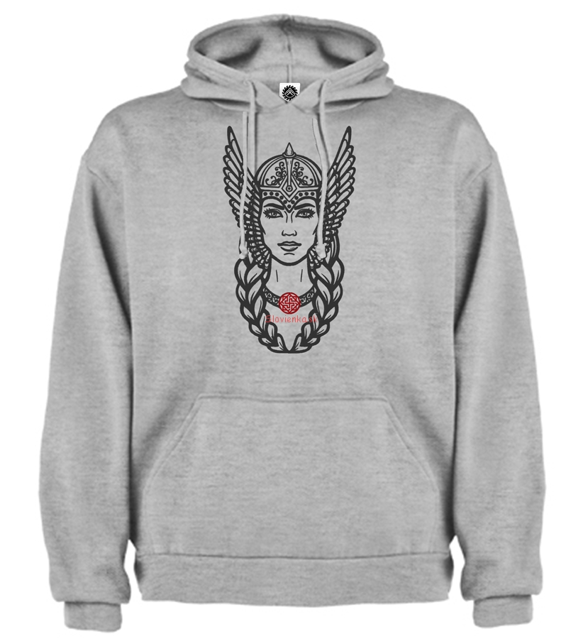 panska-mikina-s kapucnou-Muzska-vysivka-vysivana-MIKINA-SIVA-VALKYRIA-grafit-slovienka.sk