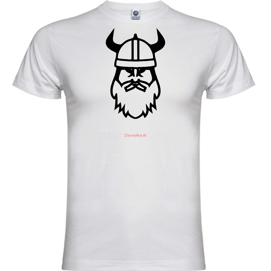 vysivane-Tricko-biele-Viking-Cierna-slovienka.sk