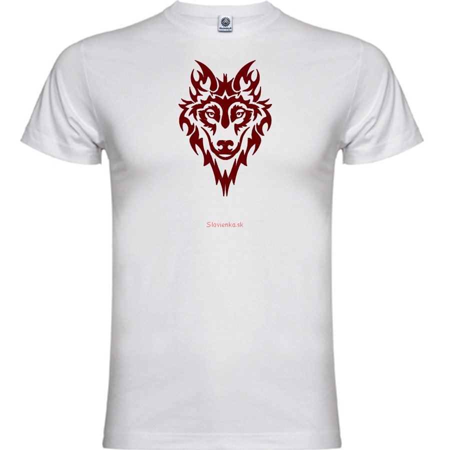 vysivane-tricko-biele-VLK-bordova-slovienka.sk
