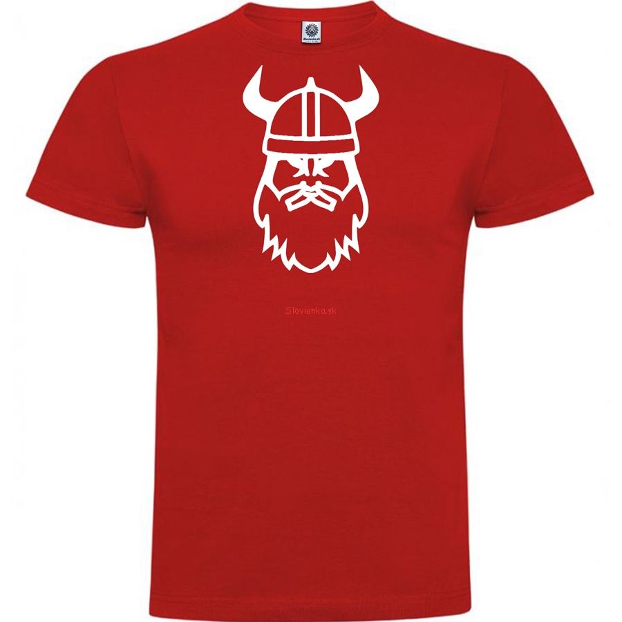vysivane-tricko-cervene-Viking-Biela-vysivka-slovienka.sk