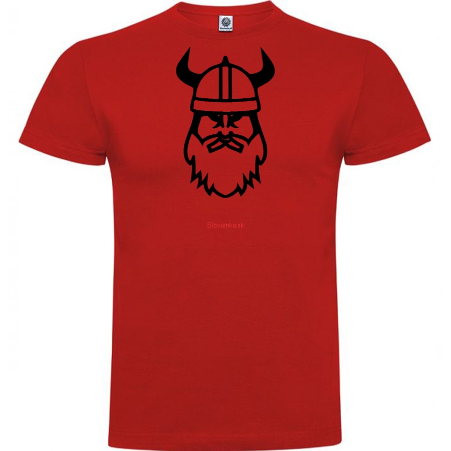 vysivane-tricko-cervene-Viking-Cierna-slovienka.sk