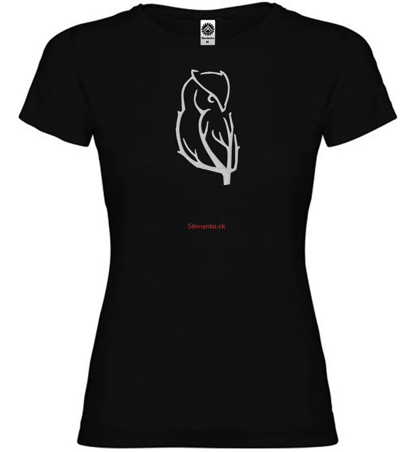 vysivane tricko pre-zenu-sova-na_strome-slovienka.sk